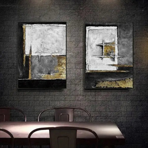 Cuadro Industrial Dorados Brillantes - Decoracion-Industrial.es